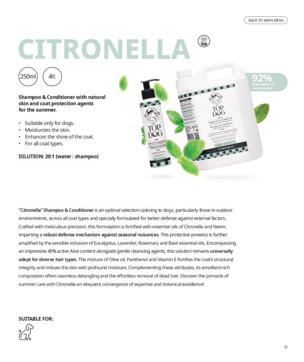 TopDog Sampon Citronella
