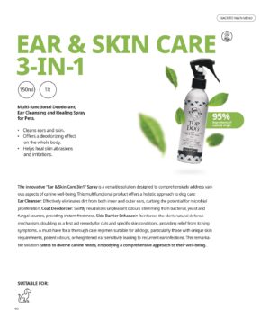 TopDog Ear & Skin Care 3in1 pentru ingrijirea urechilor și a pielii