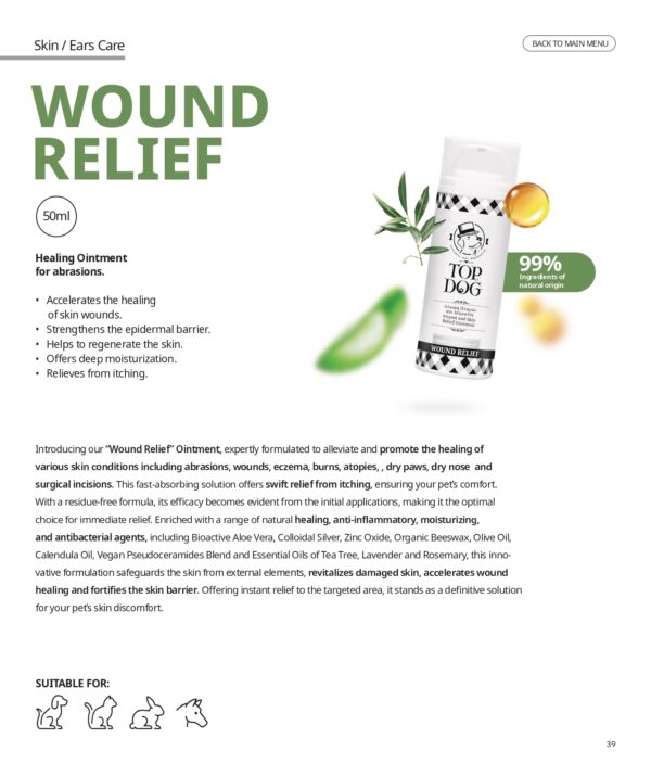 TopDog Unguent pentru ameliorarea rănilor Wound Relief - TopDog Unguent pentru ameliorarea rănilor