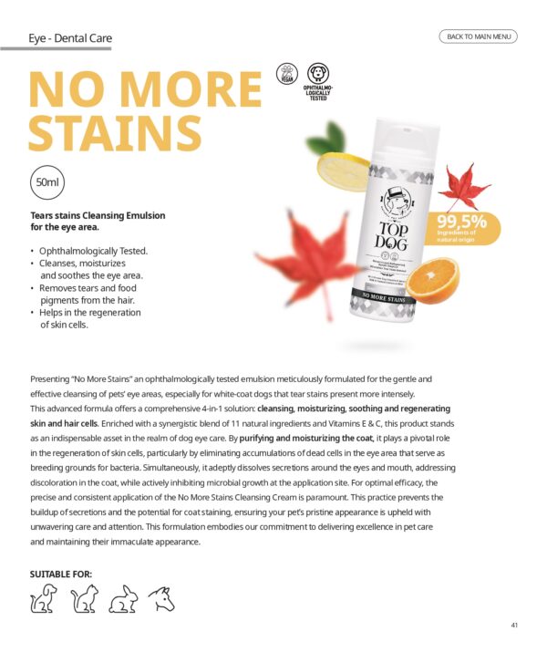 TopDog No More Stains impotriva petelor de lacrimi TopDog No More Stains impotriva petelor de lacrimi