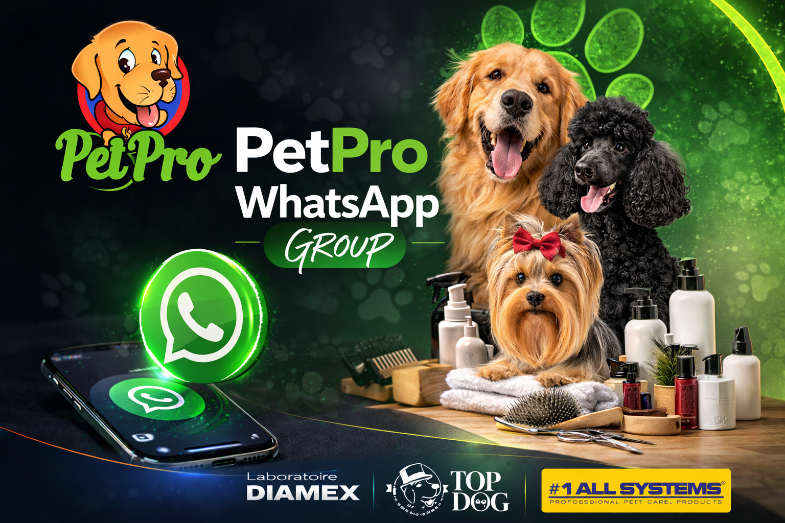 Grupul de WhatsApp pentru profesionistii din grooming