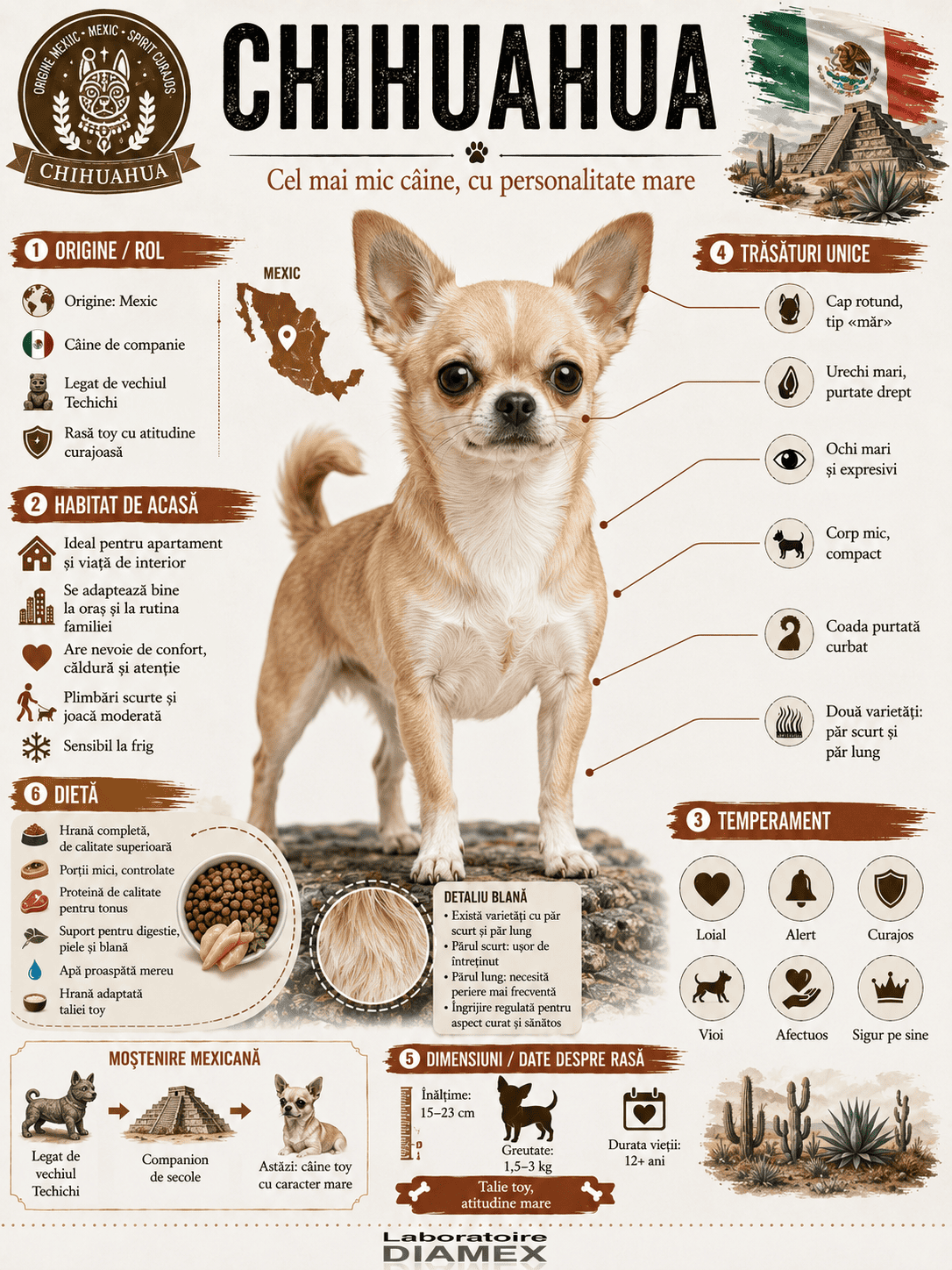 Chihuahua origine, temperament, dietă, îngrijire și grooming pentru cel mai mic câine de rasă