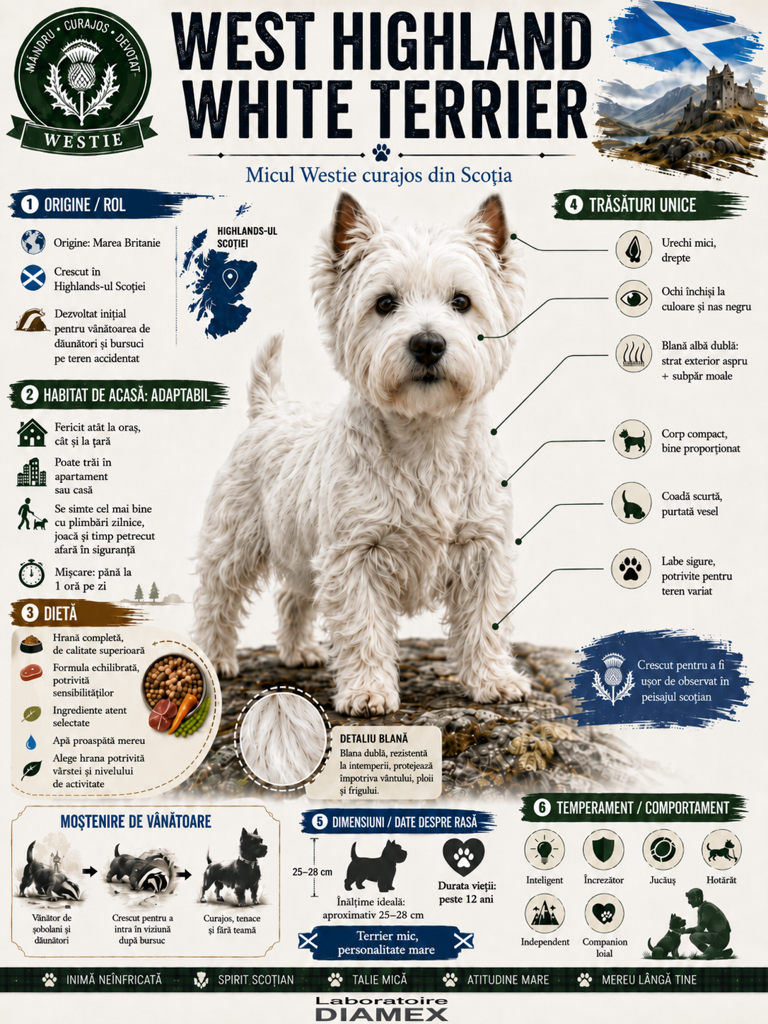 West Highland White Terrier – mic, curajos și plin de personalitate!
