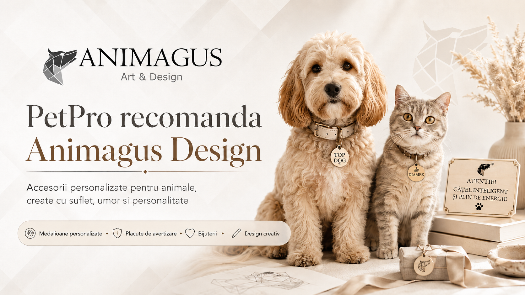 Animagus Design accesorii personalizate pentru câini și pisici